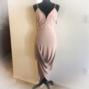 NWT Sexy Drape Front Dress